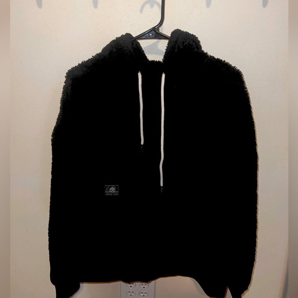 Lurking class fleece spiderweb sweater